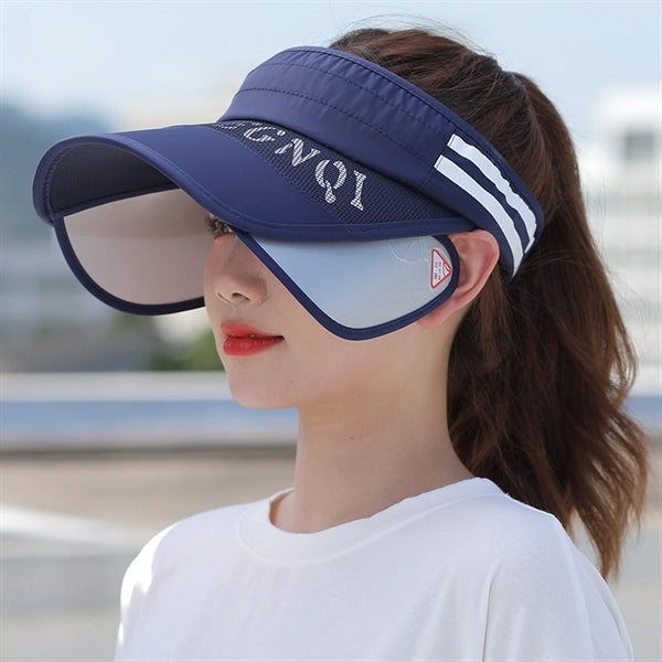 Retractable Wide Brim Sun Visor Hat