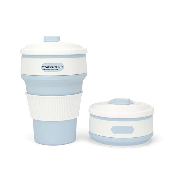 12 oz Collapsible BPA Free Silicone Coffee Cup Silica Mug