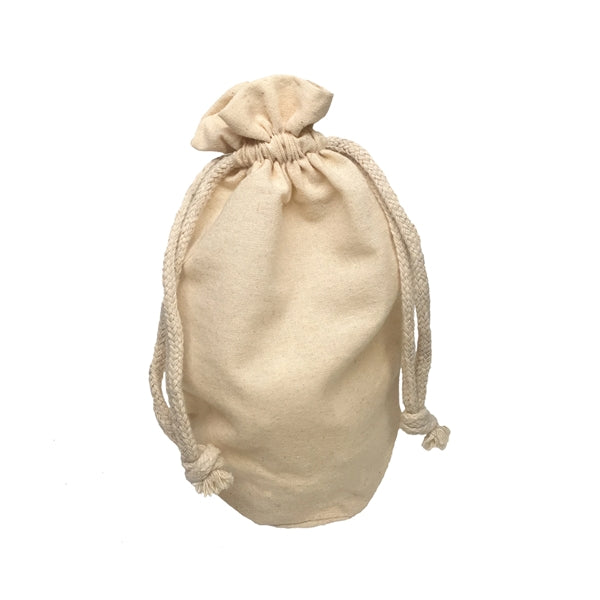 X-Large Round Bottom Muslin Cotton Pouch