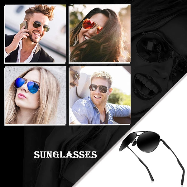 Aviator Sunglasses with Case