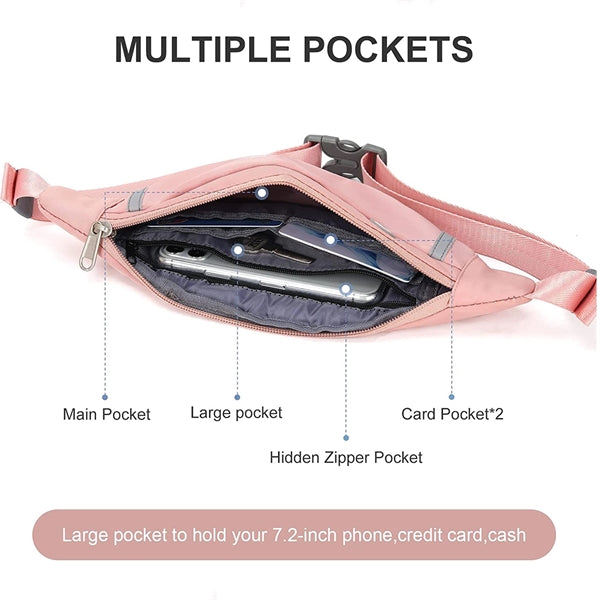 Running Travel Fashion Belt Bag With Headphone Jack