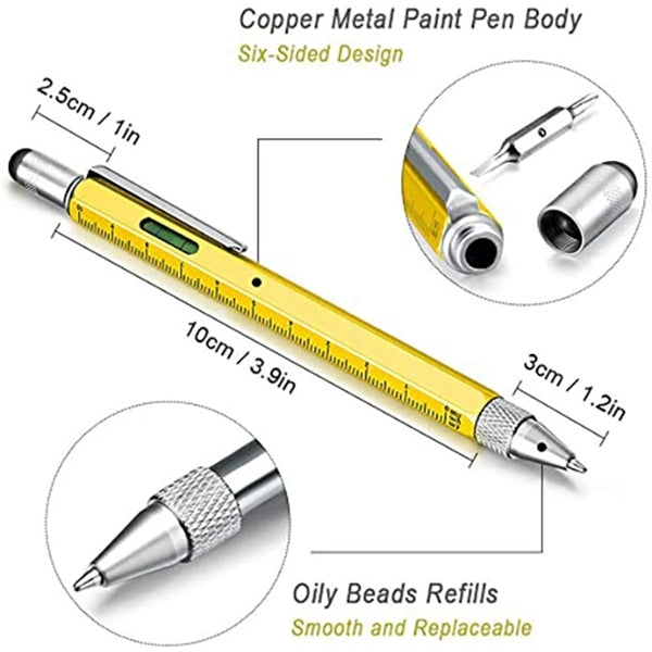 Multi-functional ballpoint pen with tools