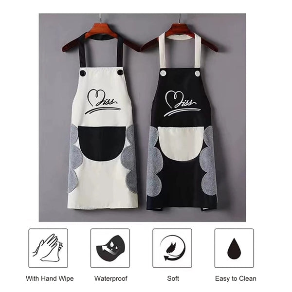 Bib Apron With Wipe Towel