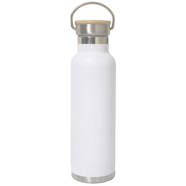 22 Oz. Vacuum Bottle/Flask w/ Bamboo or Metal Lid