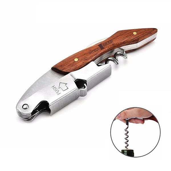 Professional Corkscrew Wine Key With Wood Handle