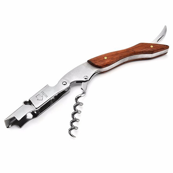 Professional Corkscrew Wine Key With Wood Handle