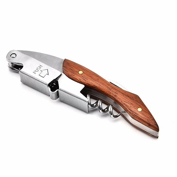 Professional Corkscrew Wine Key With Wood Handle