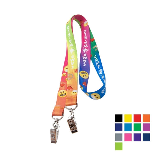 Double Ended Lanyard w/ Bulldog Clip