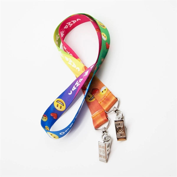 Double Ended Lanyard w/ Bulldog Clip