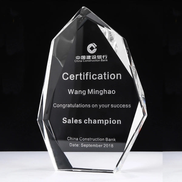 Faceted Crystal Peak Award