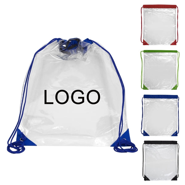 Clear Drawstring Cinch Backpack