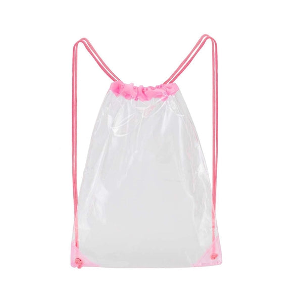 Clear Drawstring Cinch Backpack