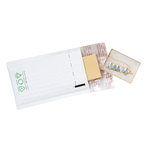 White Bubble Mailer - 100% Recyclable, 30% Recycled Material