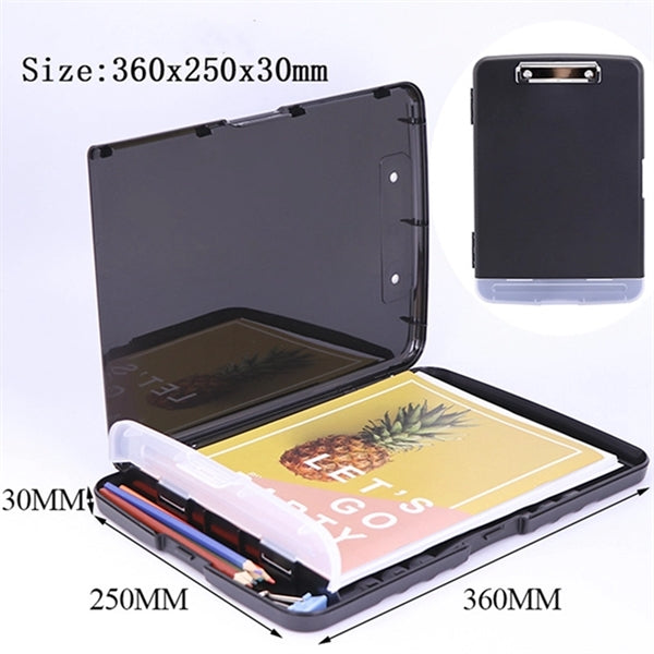A4 Binder Clipboard With Storage