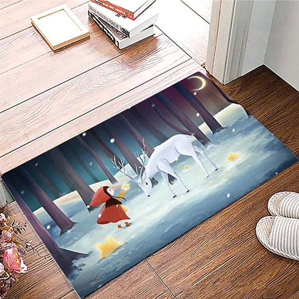 Custome Non Slip Crystal Velvet Indoor Doormat