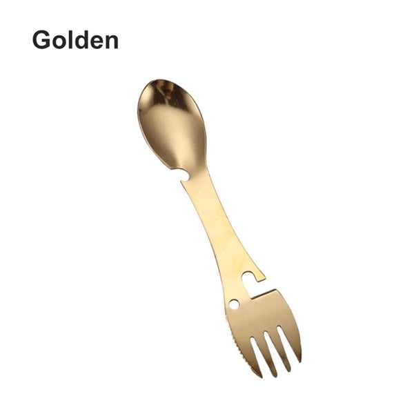 Multi Function Stainless Steel Camping Spork