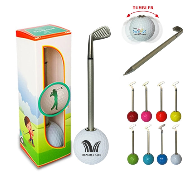 Golf Ball Pen Gift Set