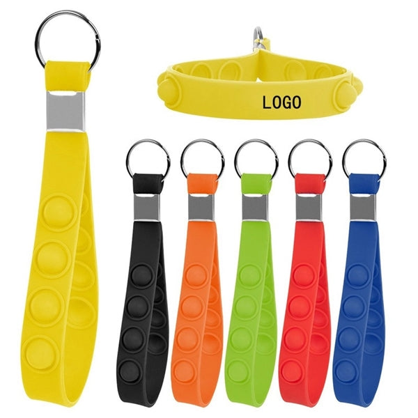 Push Pop Sensory Bracelet Keychain