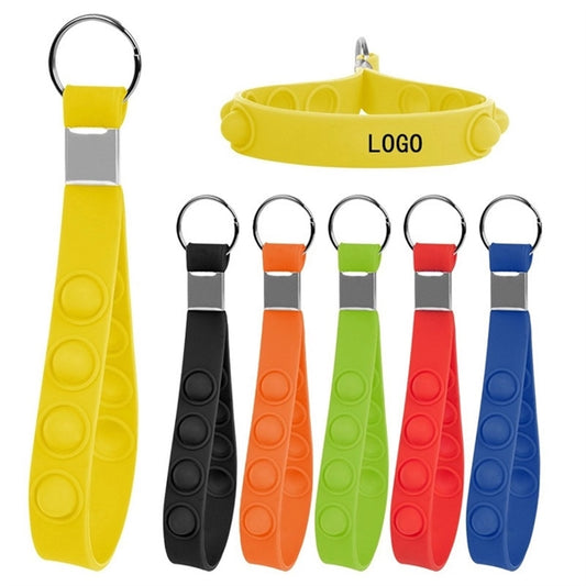 Push Pop Sensory Bracelet Keychain