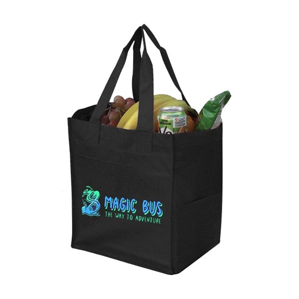 Pocketed Non-Woven Shopping Tote
