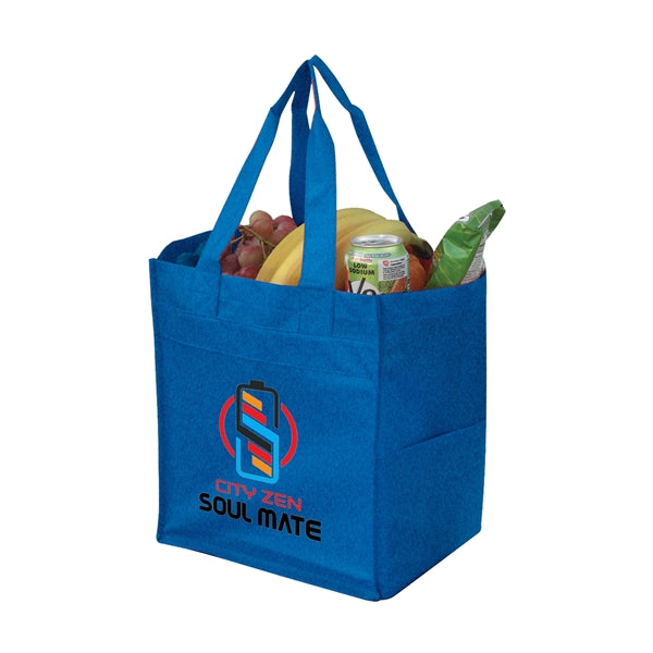Pocketed Non-Woven Shopping Tote
