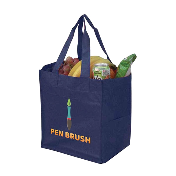 Pocketed Non-Woven Shopping Tote