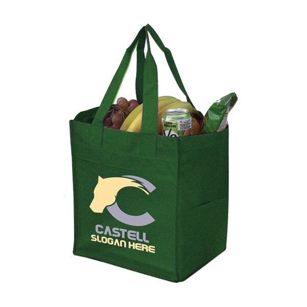 Pocketed Non-Woven Shopping Tote