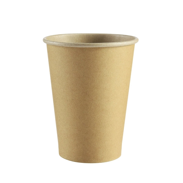 12 oz Kraft Paper Cups - Single Wall - Disposable - Custom