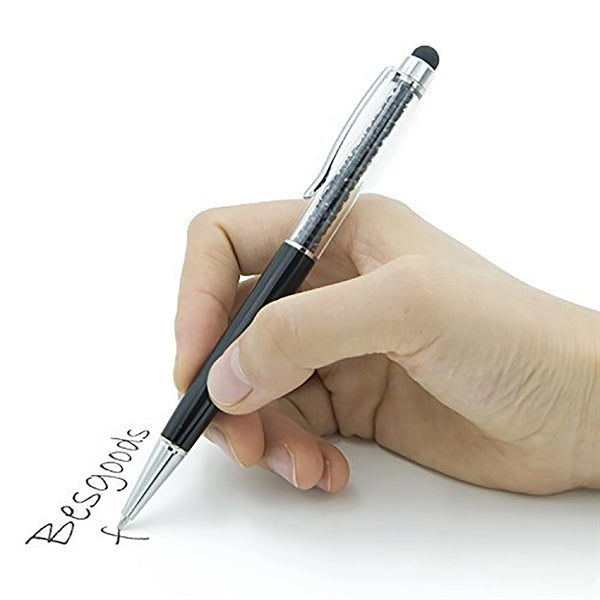 Diamond Crystal Ballpoint Pen With Stylus