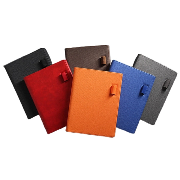 A5 Tri-Fold Linen PU Notebook