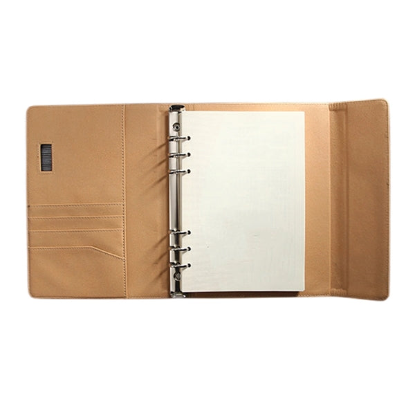 A5 Tri-Fold Linen PU Notebook