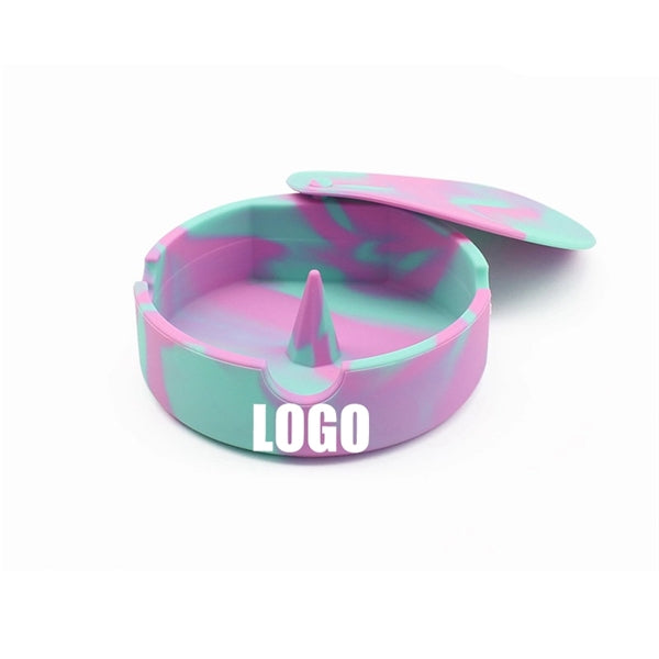 Silicone Ashtray With Lid