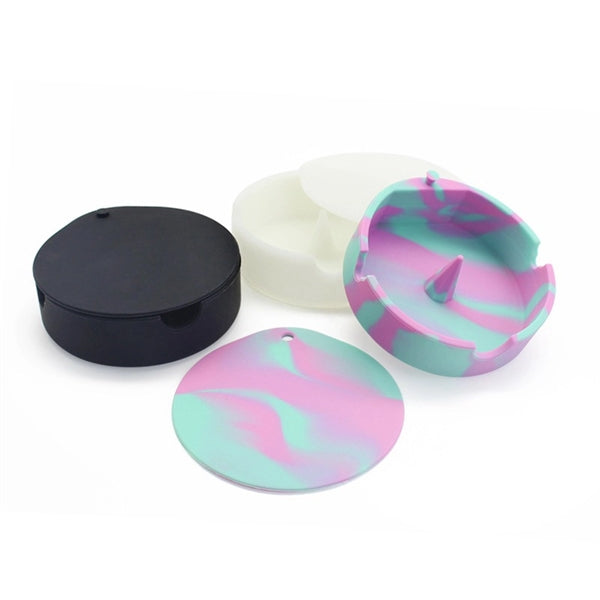 Silicone Ashtray With Lid