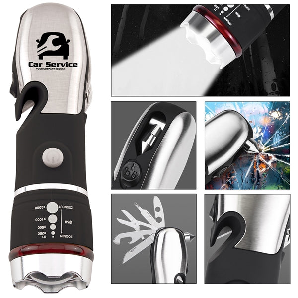 Emergency COB Flashlight Multi-functional Tool