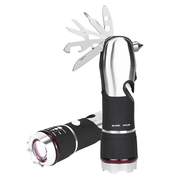 Emergency COB Flashlight Multi-functional Tool