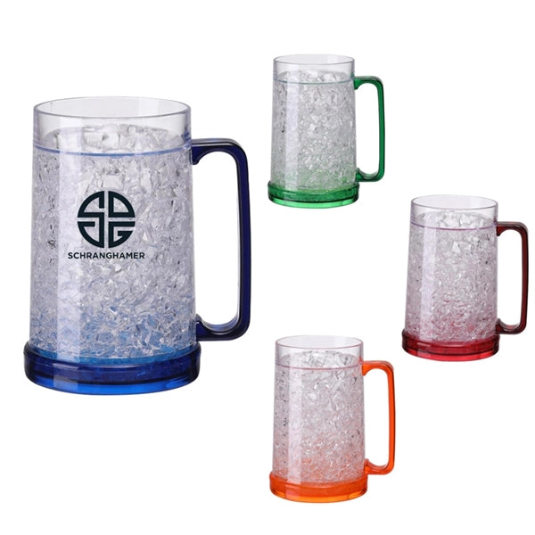 16 oz. Double Wall Freezer Beer Mugs
