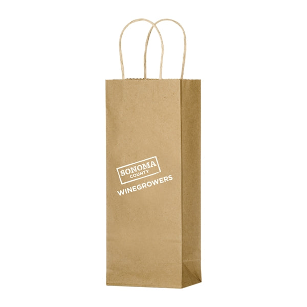 1-Bottle Kraft Paper Tote