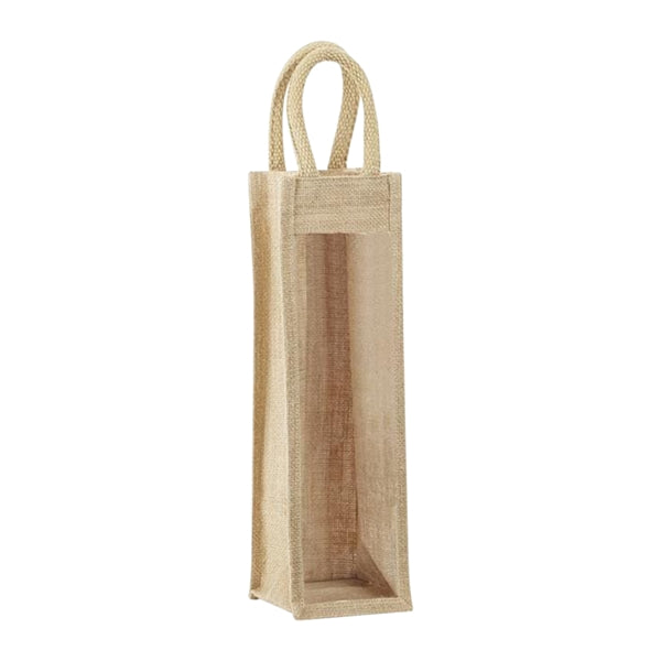 1-Bottle Jute Tote
