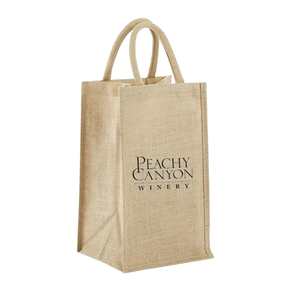 4-Bottle Jute Tote