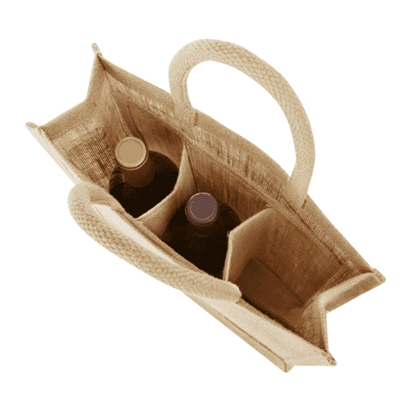 3-Bottle Jute Tote