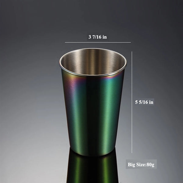 16 oz Stainless Steel Stackable Pint Cups Tumblers