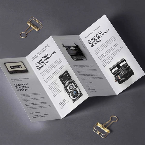 Quad-Fold Panel Flyer Brochure