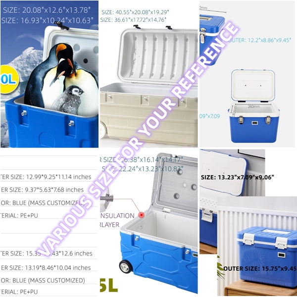 55L Wheeled Picnic Cooler Keeps Contents Cool For 48 Hours