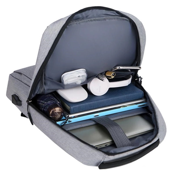 Laptop Schoolbag Business Backpack with USB Charging Port