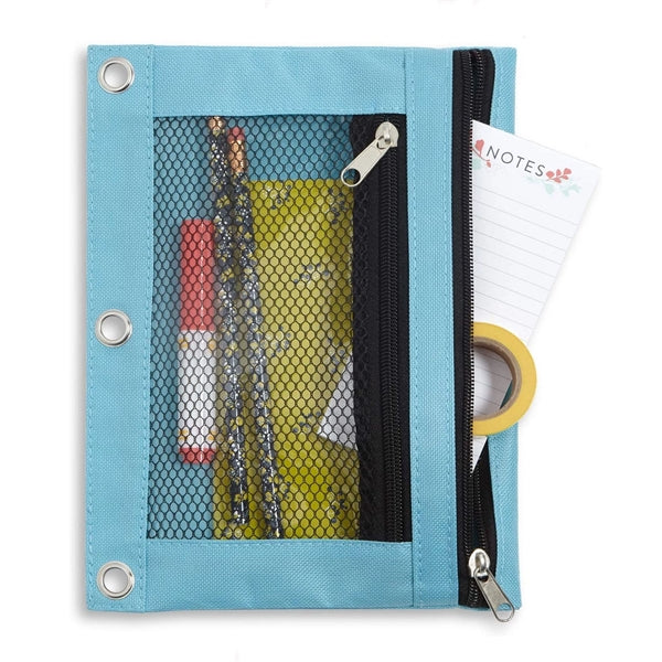 Double Zipper Three-Holes Pencil Case