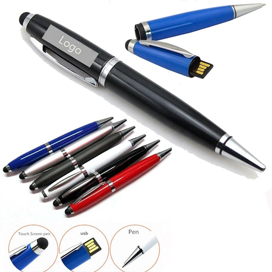 2G 3-In-1 Metal Touch U Disk Pen