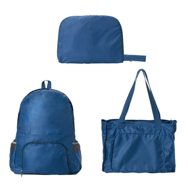2 in 1 Foldable Travel Backpack & Tote Bag Shopping Handbag