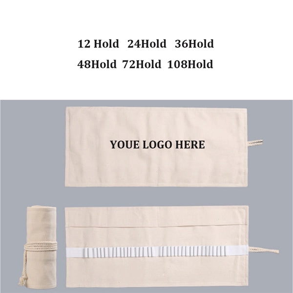 Canvas Roll-up Pencil Case