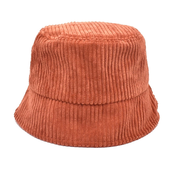 Corduroy Bucket Hat Sun Cap