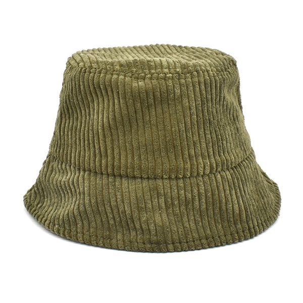 Corduroy Bucket Hat Sun Cap